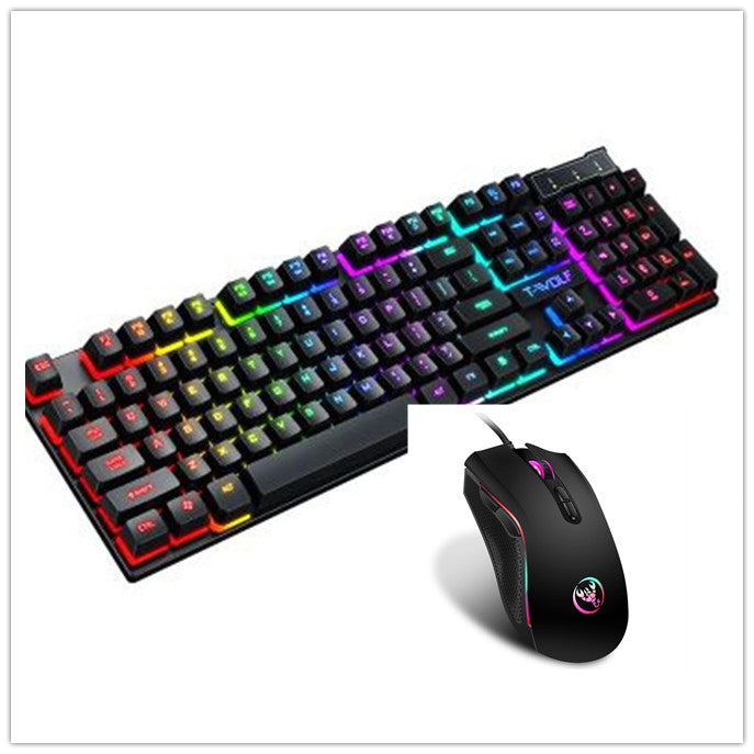 Gaming Usb Luminous Wired Keyboard CJJSBJYX00031-MouseFloating Manipulator