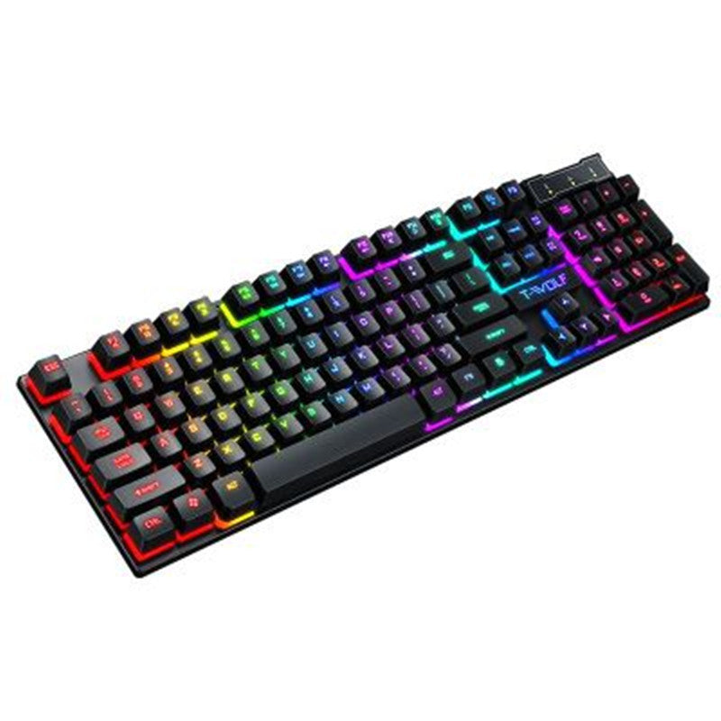 Gaming Usb Luminous Wired Keyboard CJJSBJYX00031-MouseFloating Manipulator
